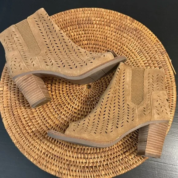 TOMS  Peep-Toe Ankle Boots - Picture 7 of 10